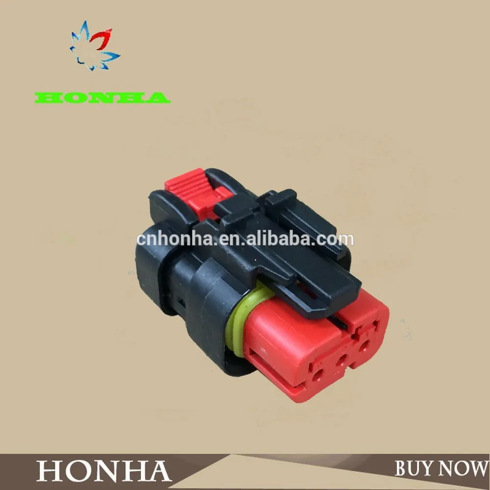 

Бесплатная доставка 2/5/10 шт. 3-Контактный tyco автомобильный жгут проводов, электрические гнездовые разъемы с клеммами 776523-1