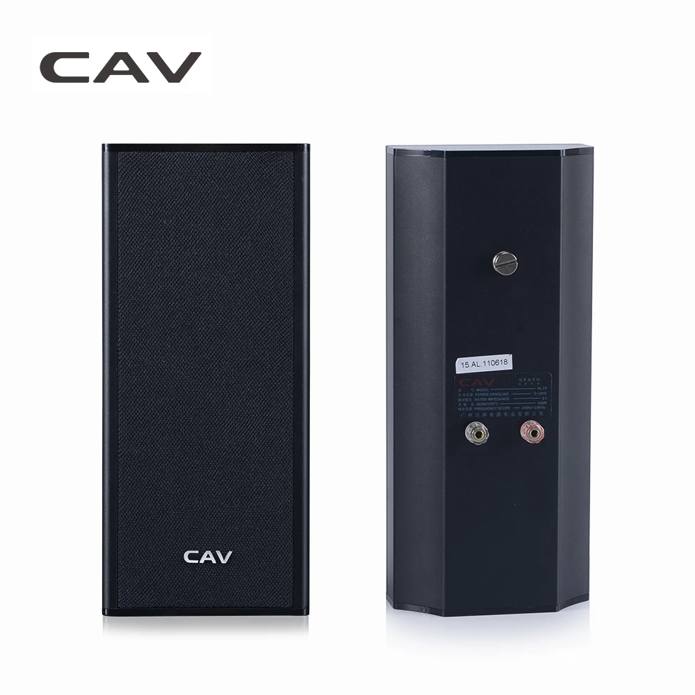 CAV AL20 Wall-Mounted Speaker Home Theater Passive Speaker High Quality Easy Setup Mini System AUX Sealed Wall-Surround Speakers