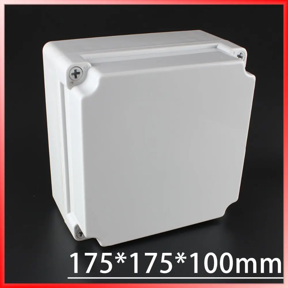 175*175*100MM IP67 Waterproof Plastic Electronic Project Box w/ Fix Hanger Plastic Waterproof Enclosure Box Housing Meter Box