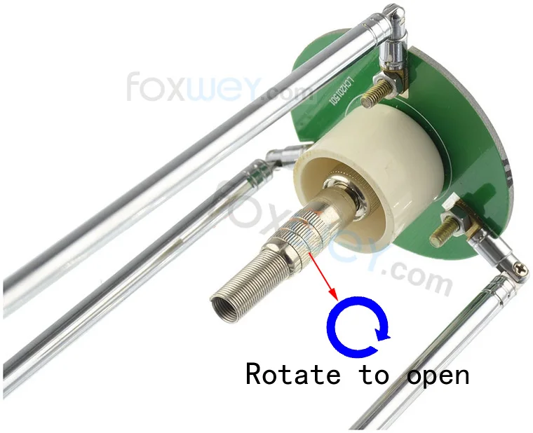 Antena telescópica portátil cometa gp 3 com cabo coaxial rf rg174 de 50 ohms cobre puro com conectores bnc macho sma