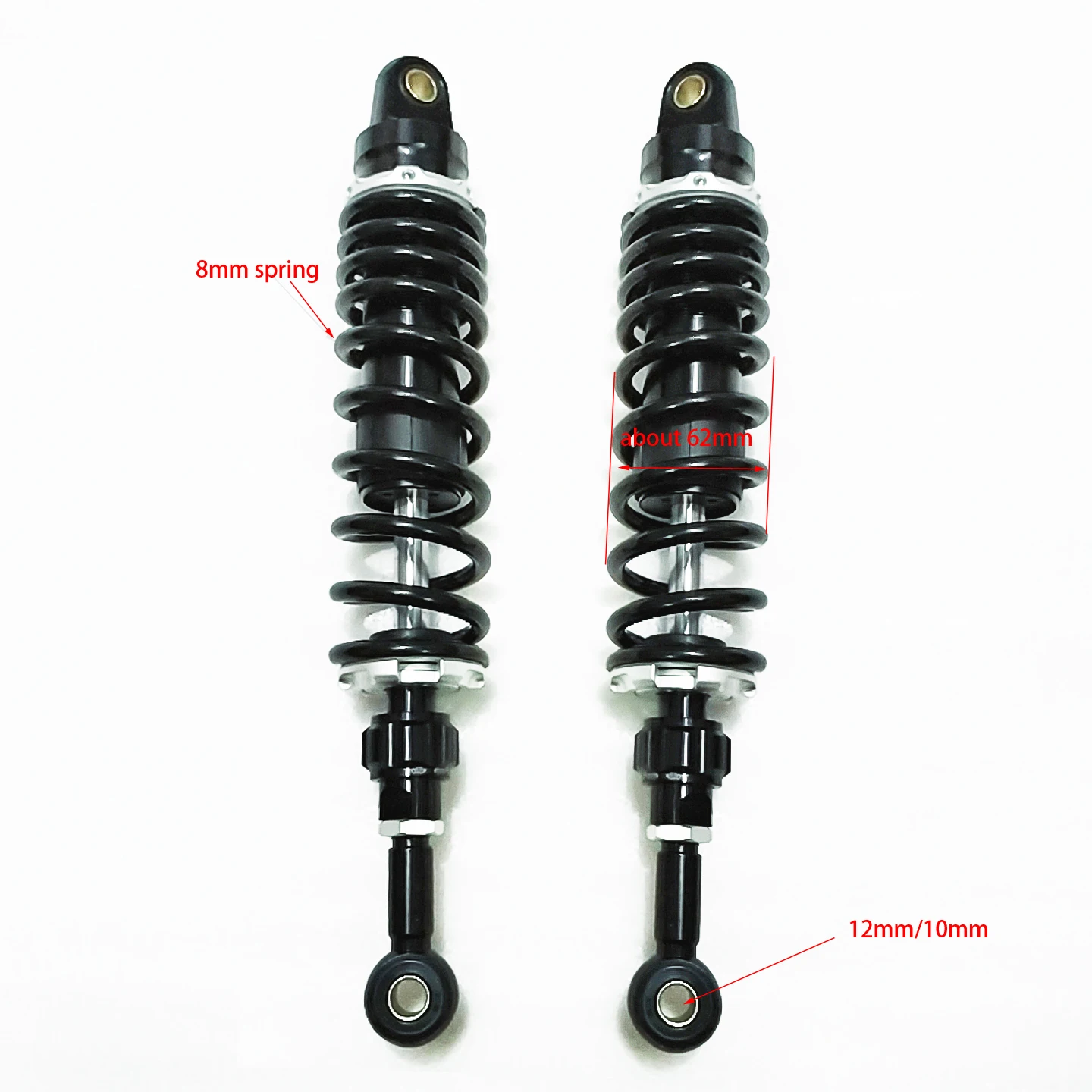 one pair 375mm Motorcycle Adjust Shock Absorber Rear Suspension for HONDA YMAHA SUZUKI Kawasaki KTM ATV Street Bikes 150cc-750cc