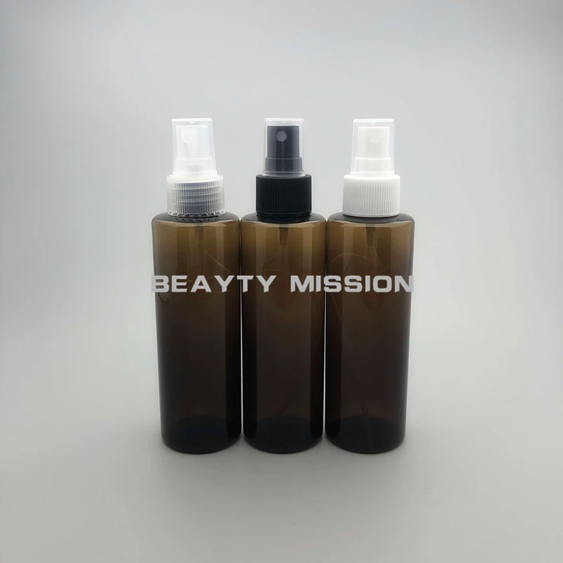 Empty Brown Portable 150ml 36 pcs/lot Spray Bottle Travel Watering Can PET Plastic Vials Cosmetic Packing Bottles BEAUTY MISSION