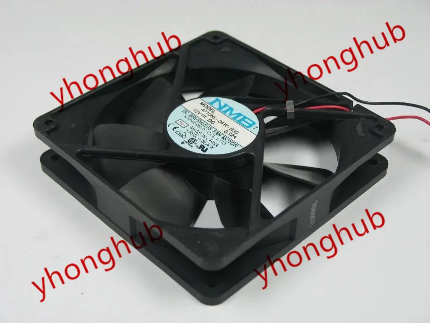 

NMB-MAT 4710NL-04W-B30 PG1 DC 12V 0.32A 2-Wire 120x120x25mm Server Cooling Fan