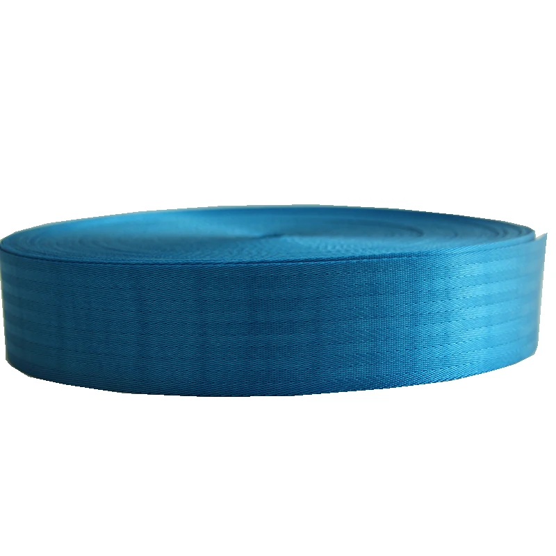 Hot Sale Car Seat Belt Webbing Pattern Safety Tape 50MM 2 Inch Wide 1.2MM Thickness Sky Blue Color