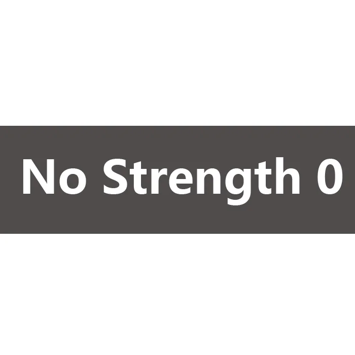 Variant: No Strength