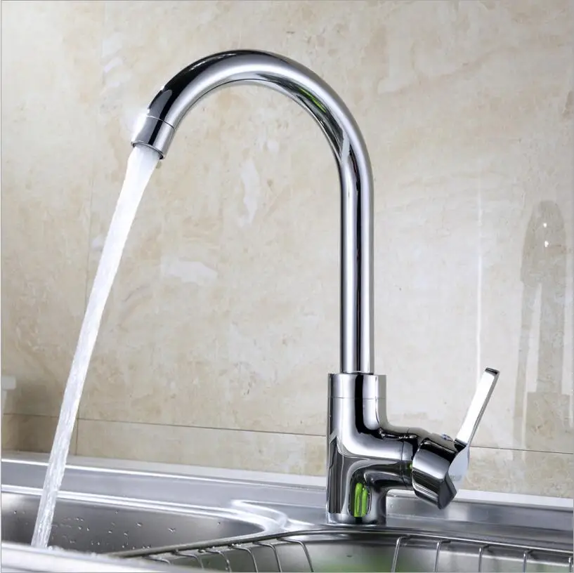 KitchenVidric Faucet basin faucet hot and cold mixer tap 360 degree rotating water tank faucet single handle  a faucet