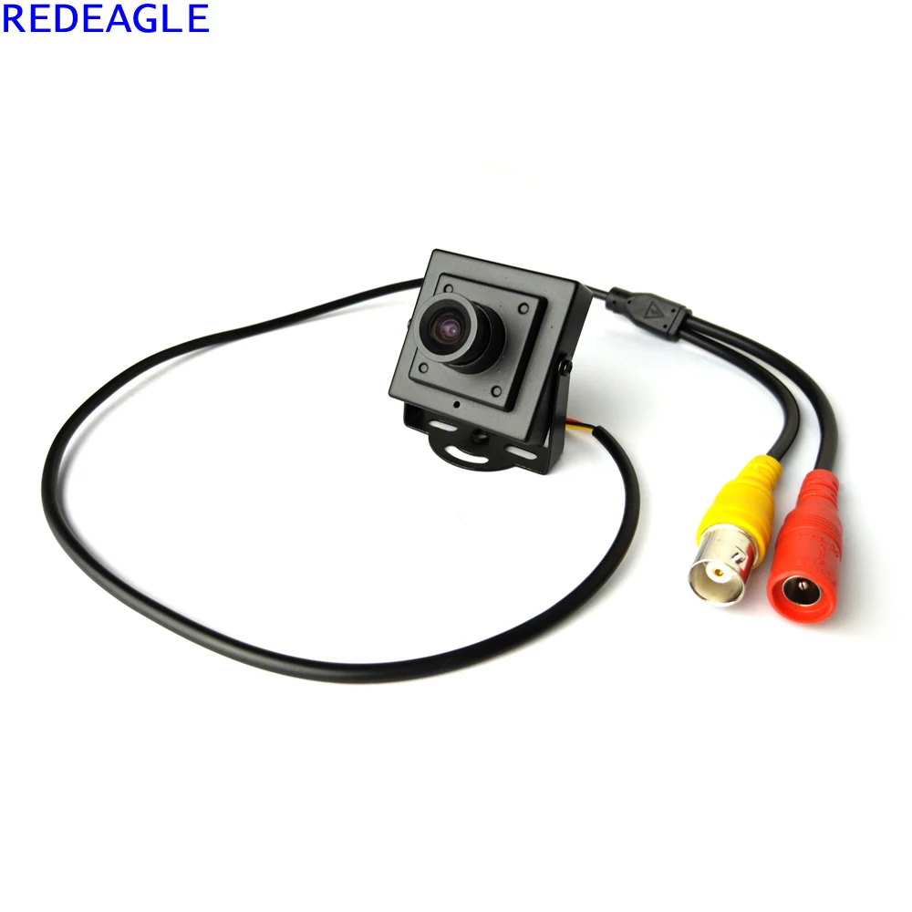 REDEAGLE 700TVL CMOS Wired Mini Box Micro CCTV Security Camera with Metal Body 3.6MM Lens