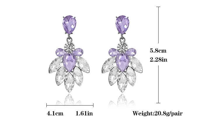 VEYO Crystal Earrings For Women Brincos Pendientes High Quality alloy