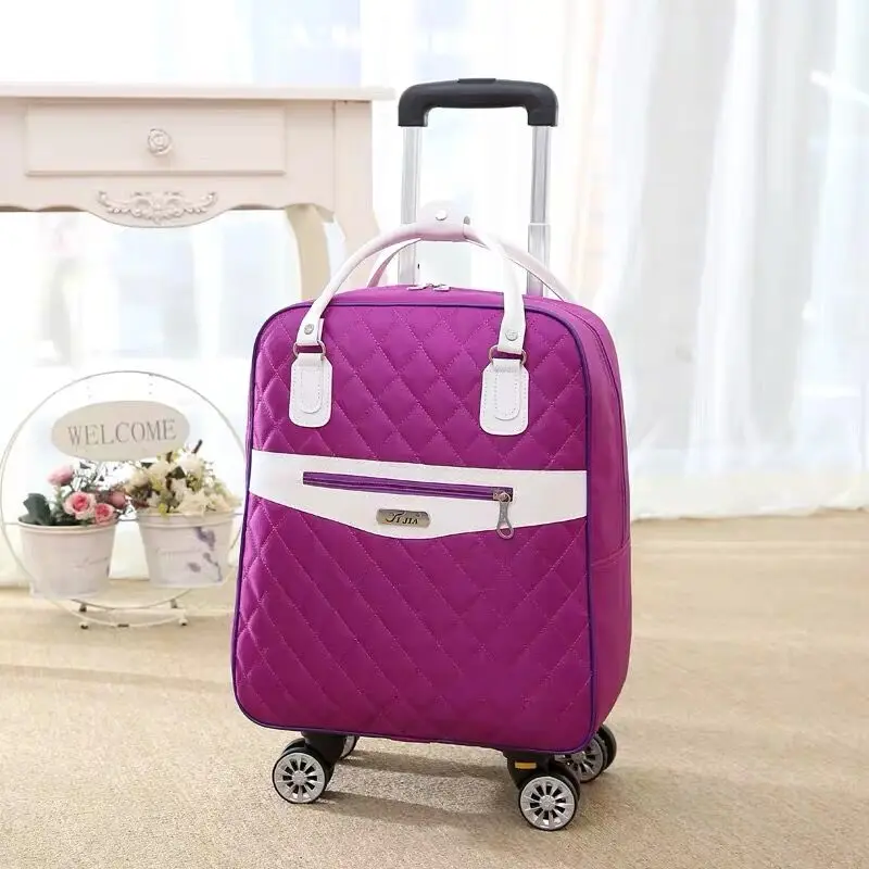 Neue Frauen Reisen Gepäck Koffer handtasche, mädchen Kabine Wasserdichte Oxford Roll Trolley koffer, dame Tragen-Ons räder Drag tasche