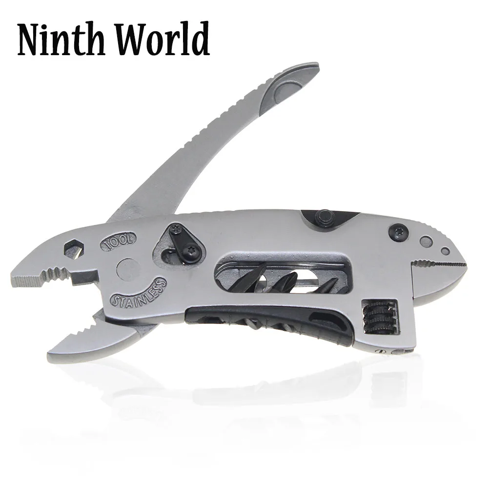 

High Outdoor Multitool Pliers Pocket Knife Screwdriver Set Kit Adjustable Wrench Jaw Spanner Repair Survival Hand Multi Tool