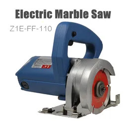 Electric Saw 1200W Marble Cutter 110mm Tile Saw Electric Marble Saw Stone Cutting Machine (Free Carbon Brush)