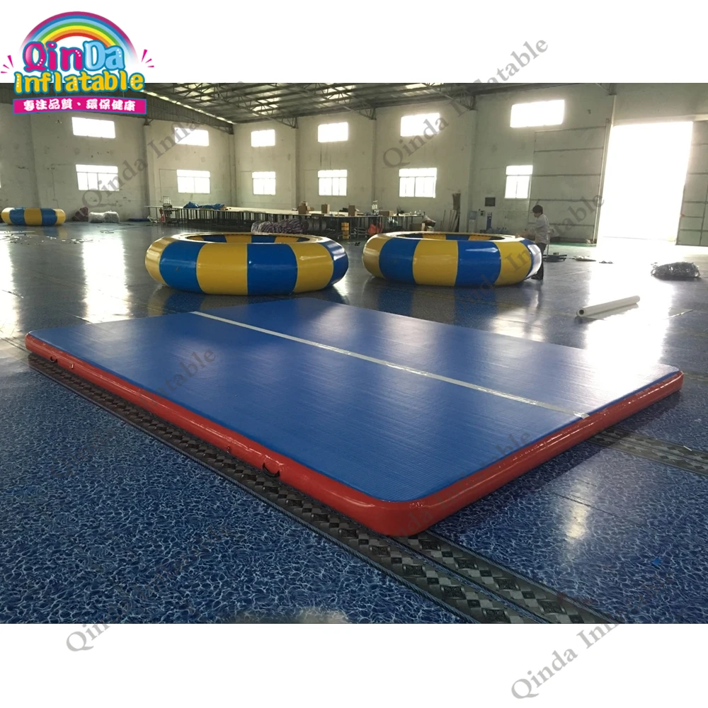 Gym Floor Pad Home Gymnastics Tumbling Inflatable Rolling Track Mat 5m Gymnastic Inflatable Mat With Pump