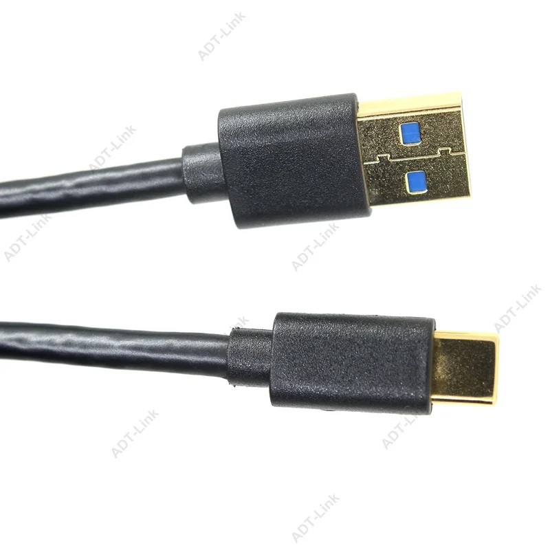 1 Pcs USB 3.1 Tipe C USB-C Male Konektor Standar USB 3.0 Tipe A MALE Kabel Data 3A Cepat kabel Pengisian untuk Typec Perangkat Baru