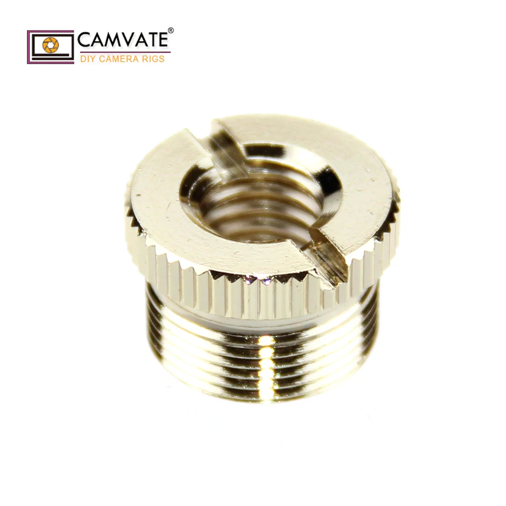 Стандартный резьбовой винтовой адаптер CAMVATE с гнездом 3/8-16 на штекер 5/8-27 для с резьбой 3/8-16 микрофона, монтажный Новый