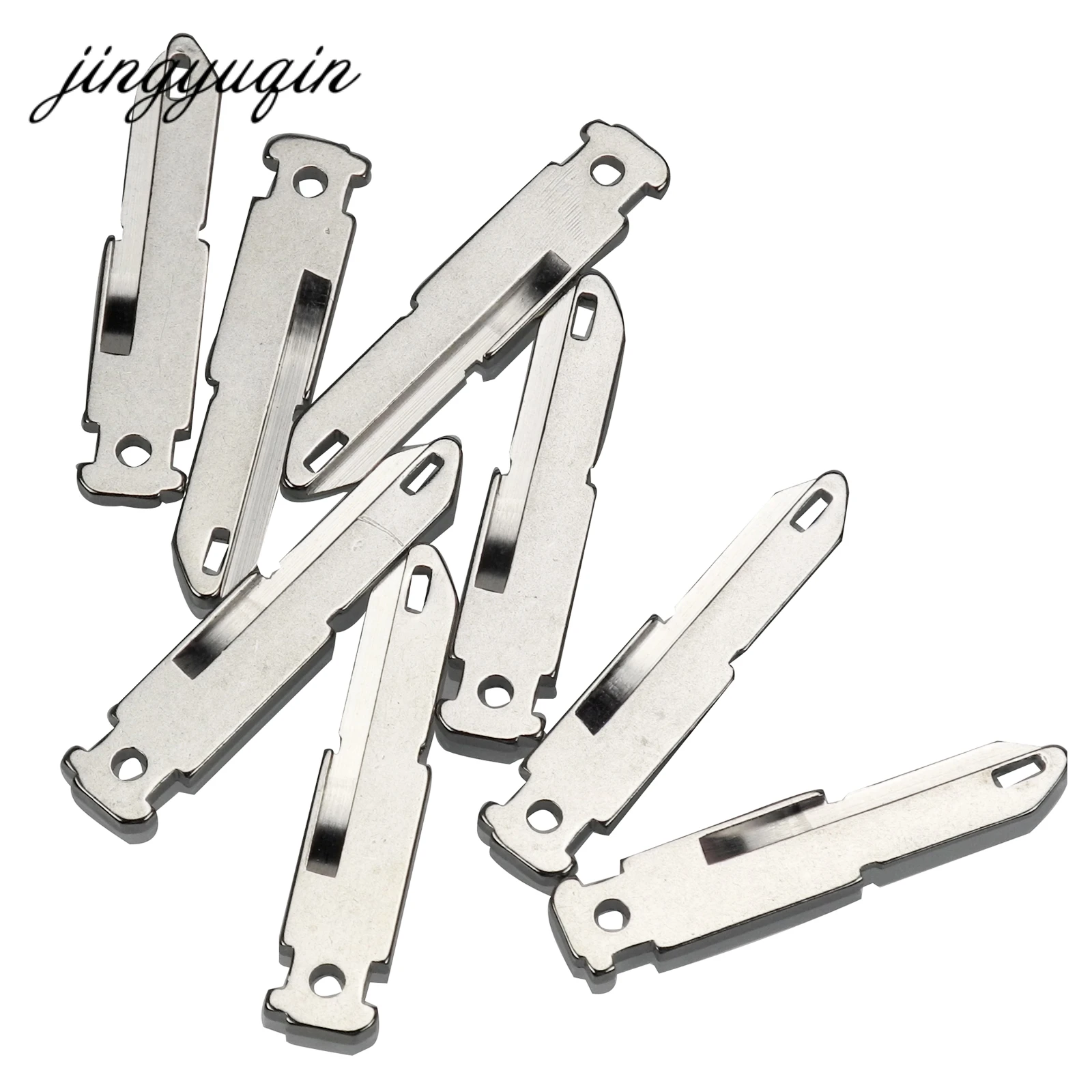 

jingyuqin 20pcs/lot NE73 Uncut Key Blade for Renault Citroen Peugeot 206 Remote Car Key Blank