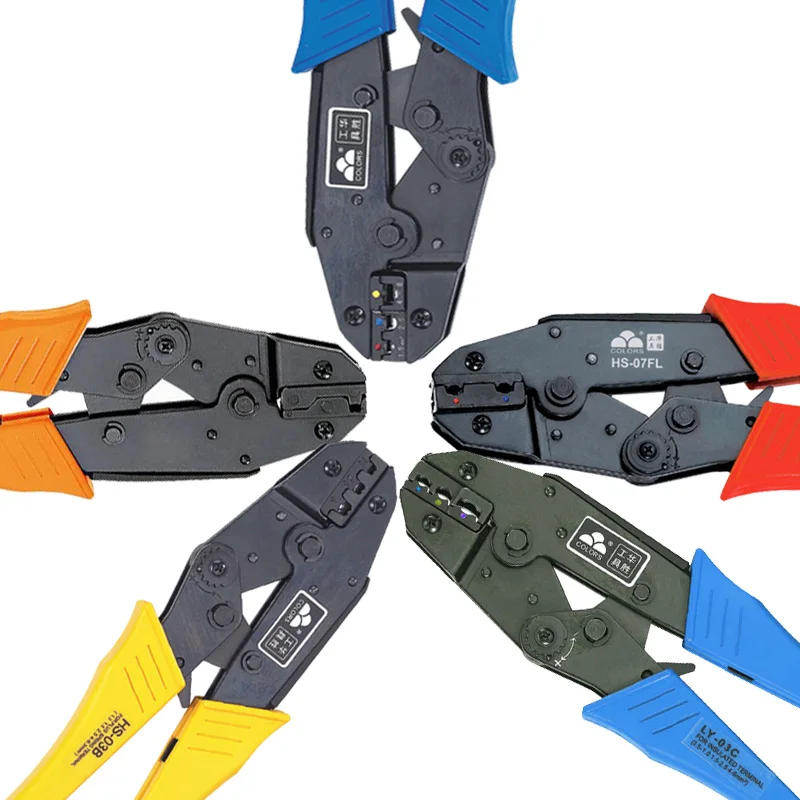 0.5-6.0mm2 / 1.0-6.0mm2 / 0.5-2.5mm2 / 4.8-6.3mm2 Ratchet Insulated Terminals Crimping Tool Hand Plier