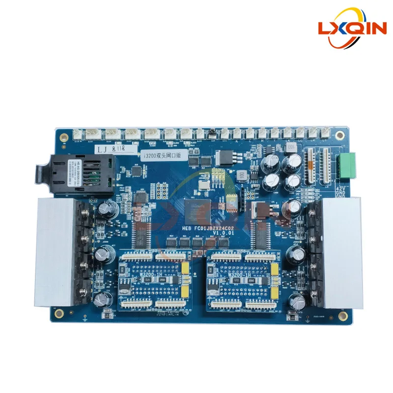 Lxqin hoson i3200 kit de atualização dupla cabeça para epson i3200 kit conversão fibra óptica versão rede para impressora grande formato