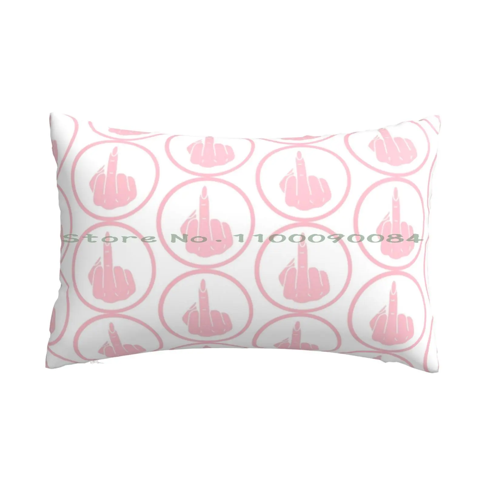 

Pink Middle Finger Pillow Case 20x30 50*75 Sofa Bedroom Romantic Girl Art Romantic Girl Desk Mats Romantic Girl Mouse Pads