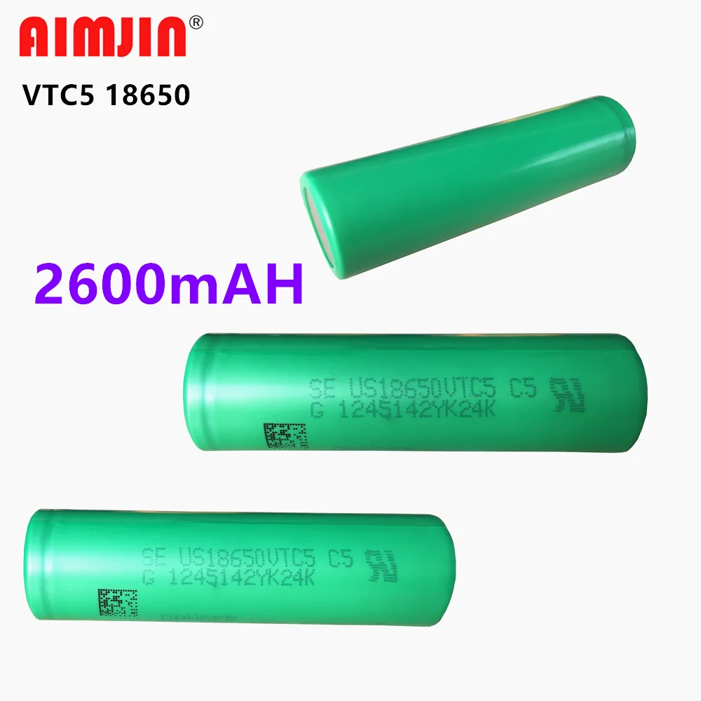 Nowy 1-20 sztuk 3.7v 18650 VTC5 2600mah akumulator litowy US18650VTC5 30A rozładowania dla wszystkich rodzajów zabawki elektroniczne