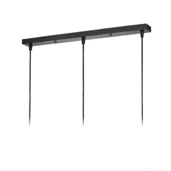 Base Retangular Da Lâmpada Pingente, Placa Montada No Teto, Preto ou Branco, Canopy Do Teto, Acessórios De Iluminação DIY, 3 Cabeças