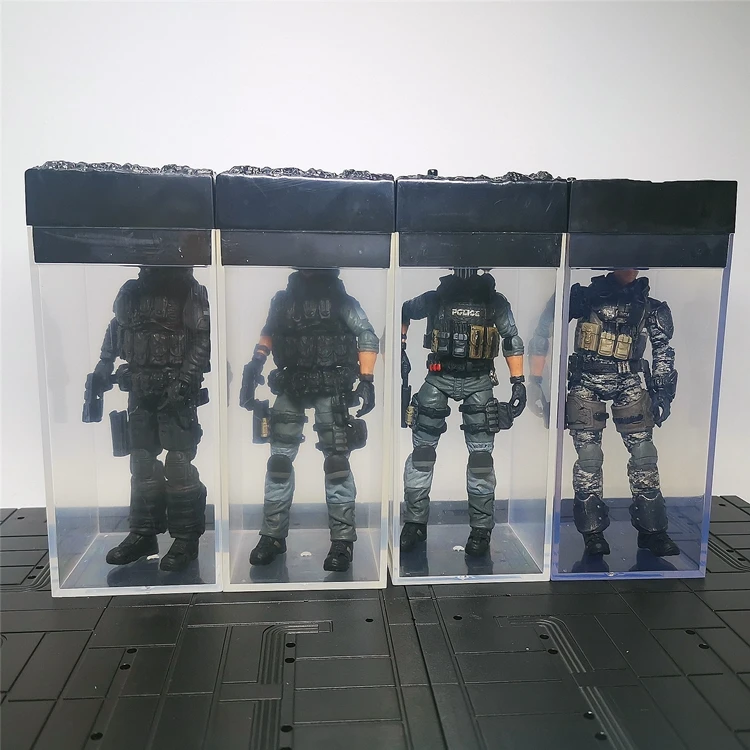 

1/18 Scale 3.75 inch Soldier Storage Packaging Display Box for Acid Rain War Planet Green Valley Doll in Stock for Sale