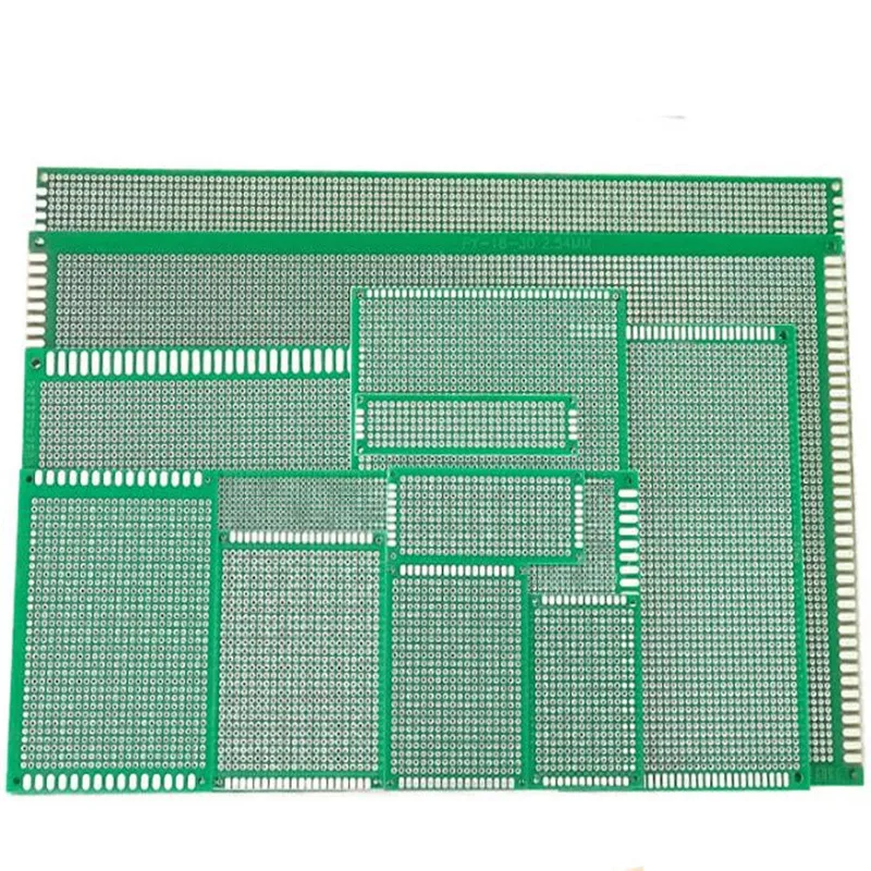 7pcs PCB Prototype Board 2.54mm 1.6mm Circuit Tinned Universal board Double Side 2X8 3X7 4X6 5X7 6X8 7X9 8X12CM