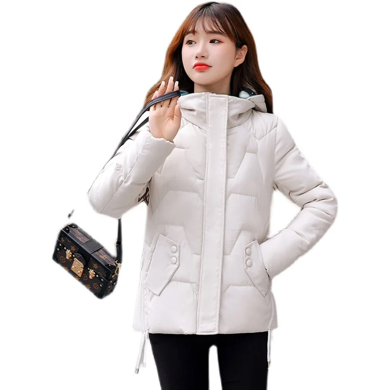 

Winter Down Padded Jacket Female Korean Loose Thicken Parka Coat Women's Short Outerwear Fashion Hooded Warm Overcoat Ladies