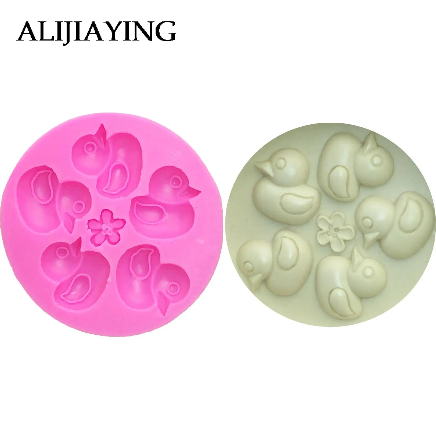 M0331 Ducks Shape 3D flower Silicone Mold Cake Tools, Cupcake,Chocolate Mold cake Decorating Bakeware Tools