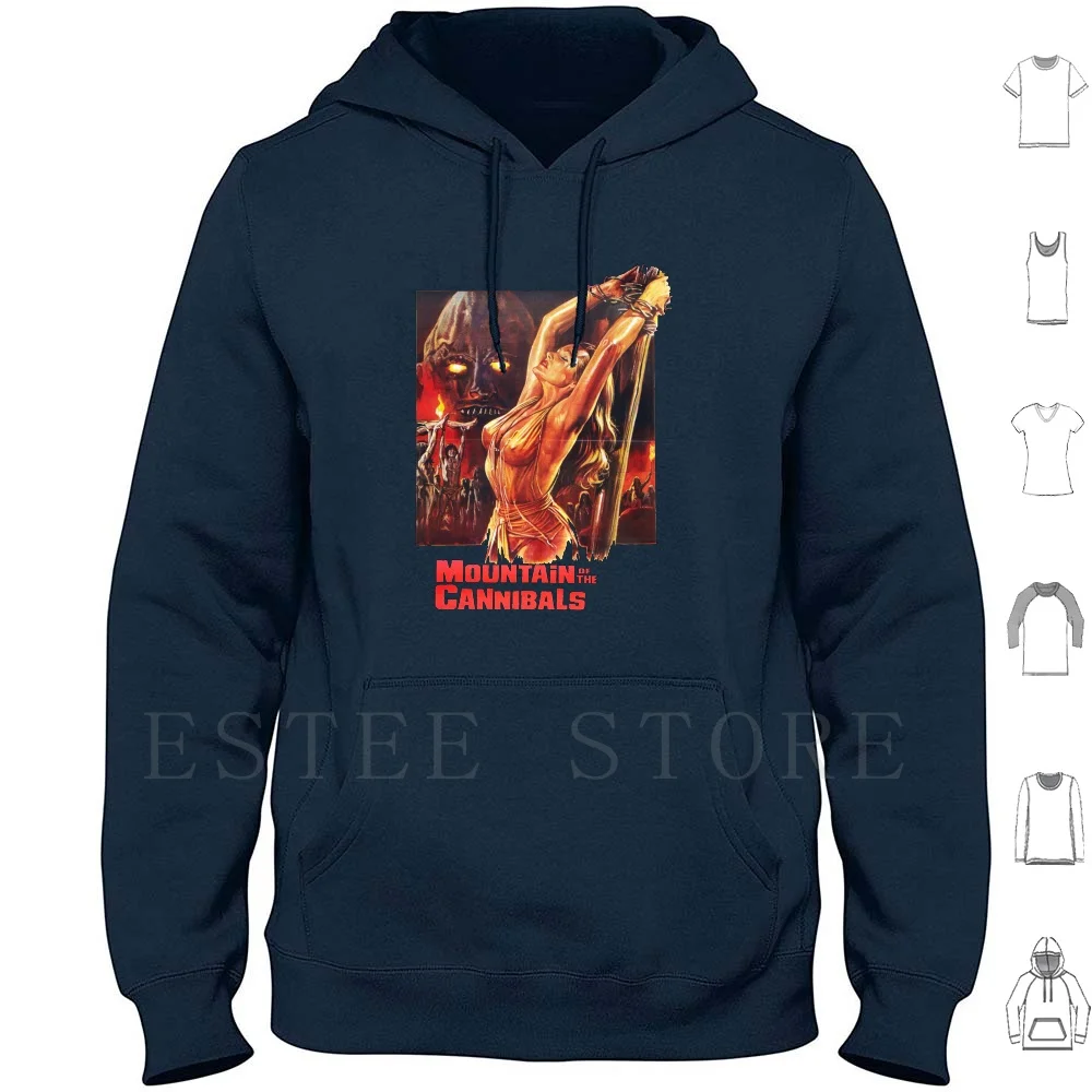 Mountain Of The Cannibals ( 1978 ) Sergio Hoodies Long Sleeve Slave Of The Cannibal God The Mountain Of The