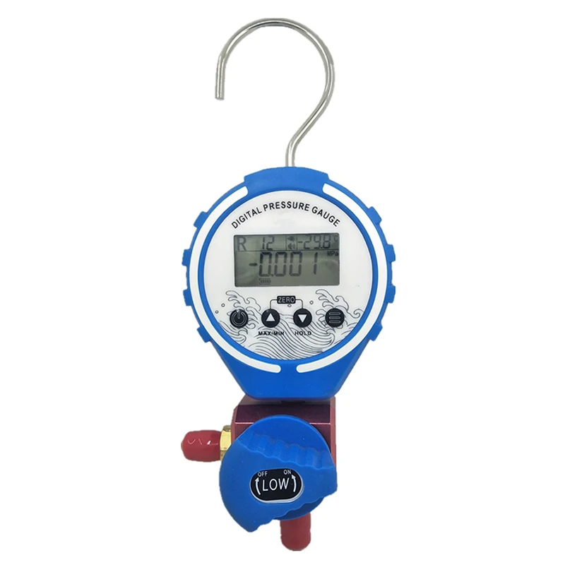 Digital Manifold For Refrigeration Tester Vacuum Meter HV/AC Temperature Tester Freon Pressure R134A R410