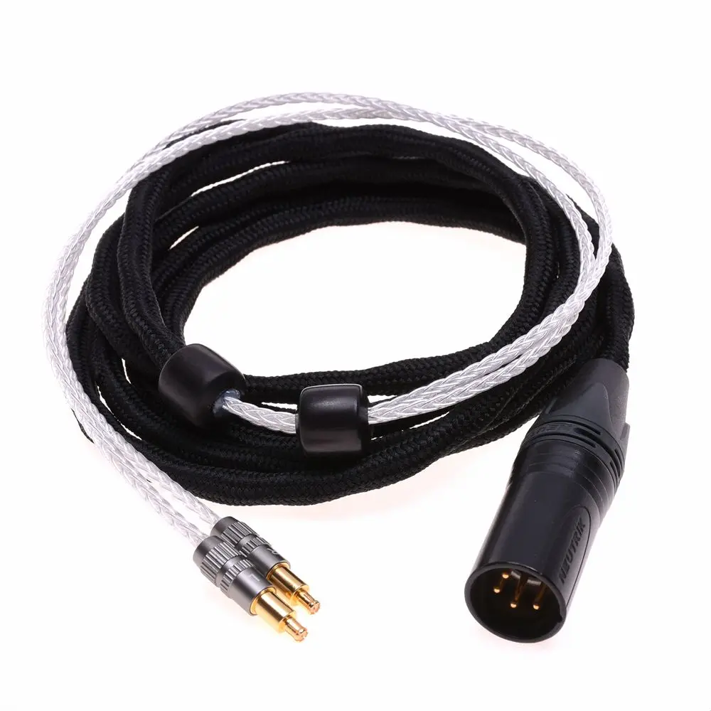 16 Cores 5N Silver Plated Headphone Upgrade Cable A2DC For Audio-Technica ATH-MSR7b ATH-SR9 ATH-ESW990H ATH-ES770H ATH-ADX5000