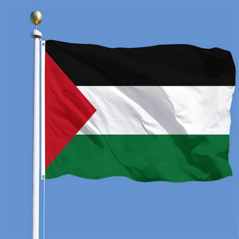 3*5 Ft Polyster Double Stitched Banner for Celebration,90*150 CM Palestine Flag