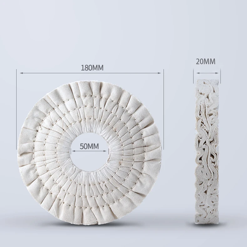 Roda de polimento de tecido e núcleo de ferro, 2 peças, para biesse kdt nanxing shunde homag, acessórios para máquina de borda