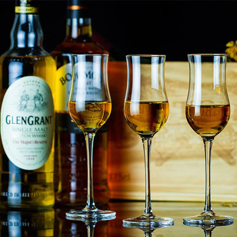120ml Whisky escocés de vidrio copa de coñac vino catador bebiendo Copita husmeando Copa BARRA DE VIDRIO Chivas coñac taza de tulipán Gif