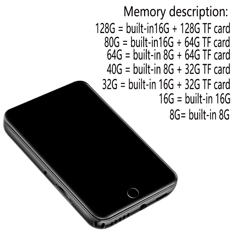 Nuovo arrivo ruizu m7 Metal Bluetooth 5.0 MP4 player altoparlante incorporato schermo da 2.8 pollici con contapassi e-book registrazione radio video