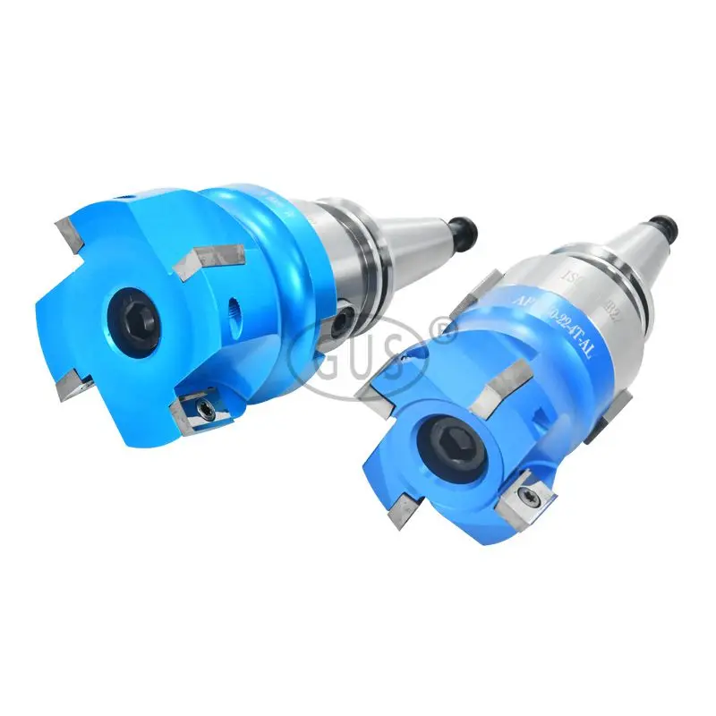 Imagem -02 - Rosto Endmill Titular Concha Moinho de Extremidade Mandril Fresagem Cnc Mais Bap400r 50 63 80 100 Cortador 10 Peças Apkt1604 Lâmina Novo Peças Iso25 Iso20 Fmb22
