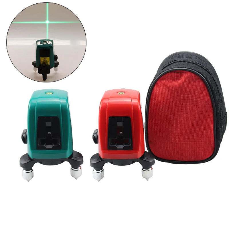 3D Self-Leveling Red Green Laser Level 360 Rotary Distance Meter Cross Line Laser Level as Construction Tools Mini Levels