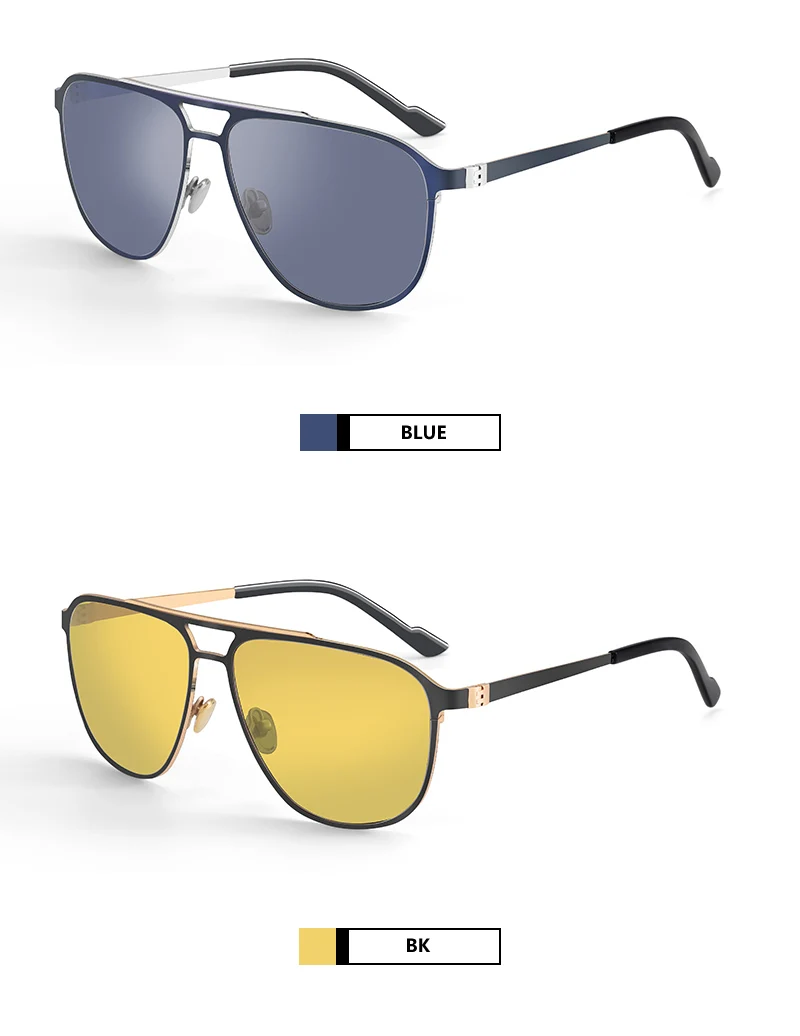 ZENOTTIC (XXL-Größe) Vintage Aluminium polarisierte Sonnenbrille Pilotensonnenbrille Herren Fahren UV400 Blendschutzlinse Driving Shades – Detail 12