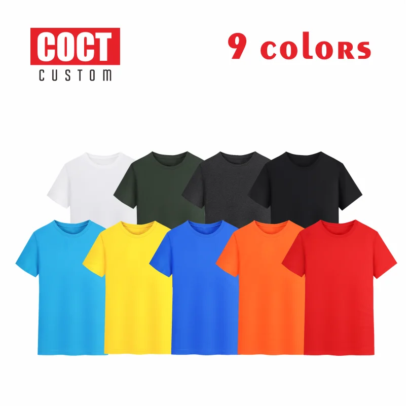 Cotton T Shirt Men Customized Text Diy Logo Your Own Design Photo Print Apparel Advertising T-shirt COCT 2022