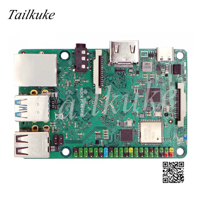 Rock Pi 4B Rockchip Rk3399 Development Board Android 9.0 Friendly T4 / M4 / NEO4 / 4B