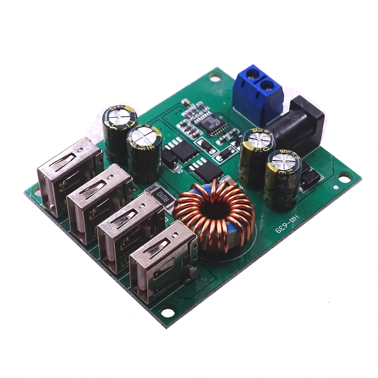 DC DC 9V 12V 24V 36V 48V 7-60V to 5V Voltage Regulator Buck Converter 5A Volt Transformer Power Supply Module 4 USB Ports