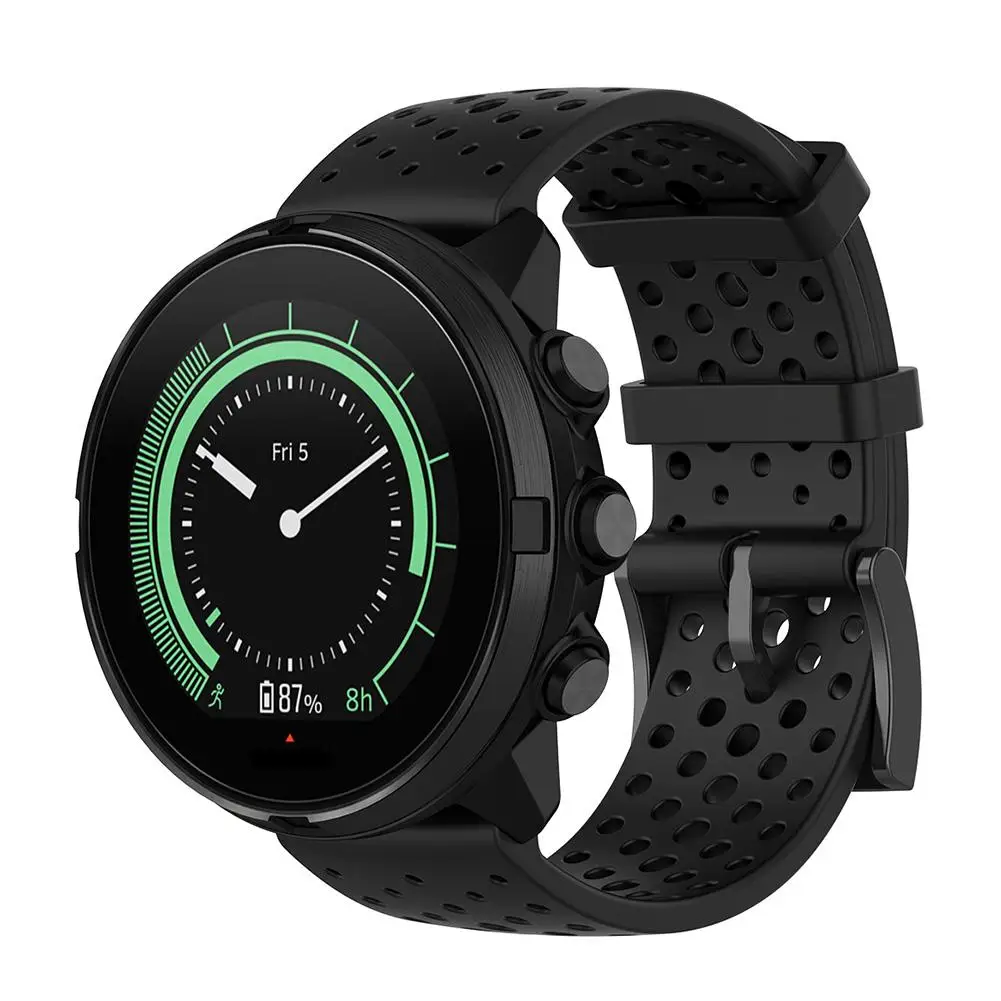 For Suunto 9 & 9 Baro Silicone Sport Watchband Strap Spartan Smartwatch Wrist Smart Watch Replacement Bracelet