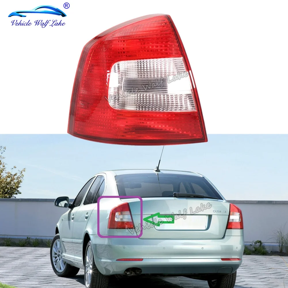 Lewa tylna lampa tylna bez żarówek do Skody Octavia A5 A6 Sedan 2009 2010 2011 2012 2013 Stylizacja samochodu