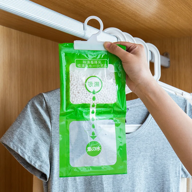 Hanging Drying Clothes Dehumidifier  Home Wardrobe  Dehumidifier Dry Bag Desiccant Moisture Absorption Bag