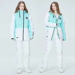 Veste de Snowboard à capuche pour homme et femme, tenue de Ski chaude, coupe-vent, imperméable, ensemble de vêtements de neige, nouvelle collection hiver