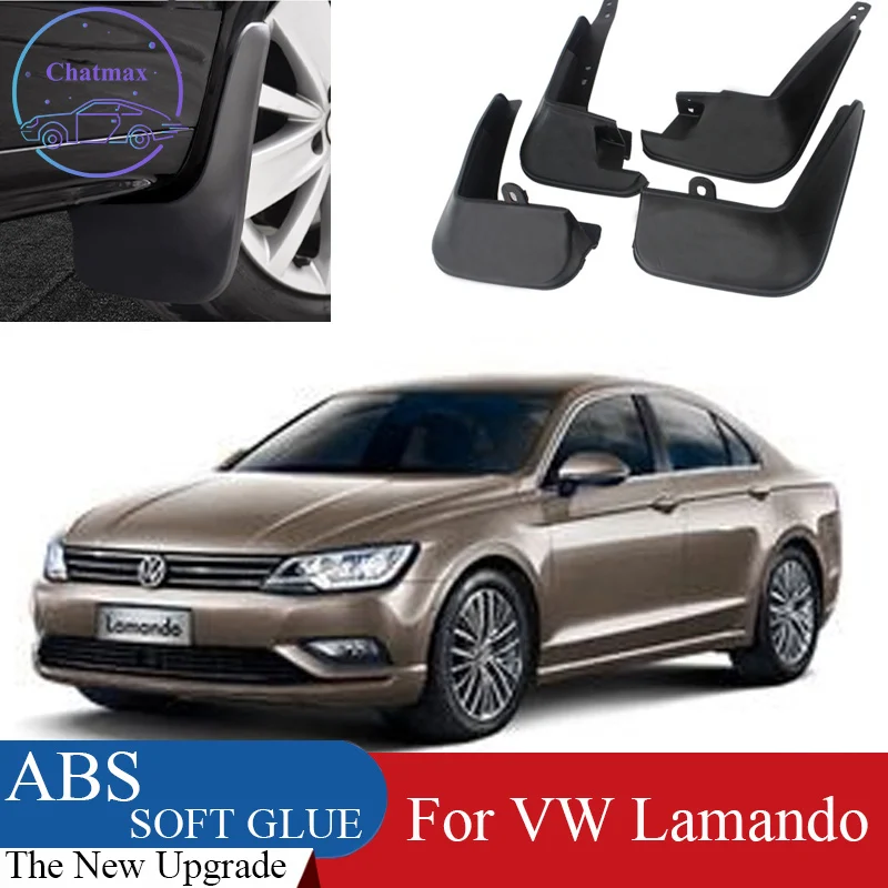 4pcs ABS Front & Rear Fender Protector For Volkswagen VW Lamando 2015-2021 Car Mud Flaps Splash Guard Mudguard Mudflaps