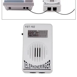 New Extra-Loud Ringer Sound Telephone Phone Amplifier Strobe Light Flasher Bell