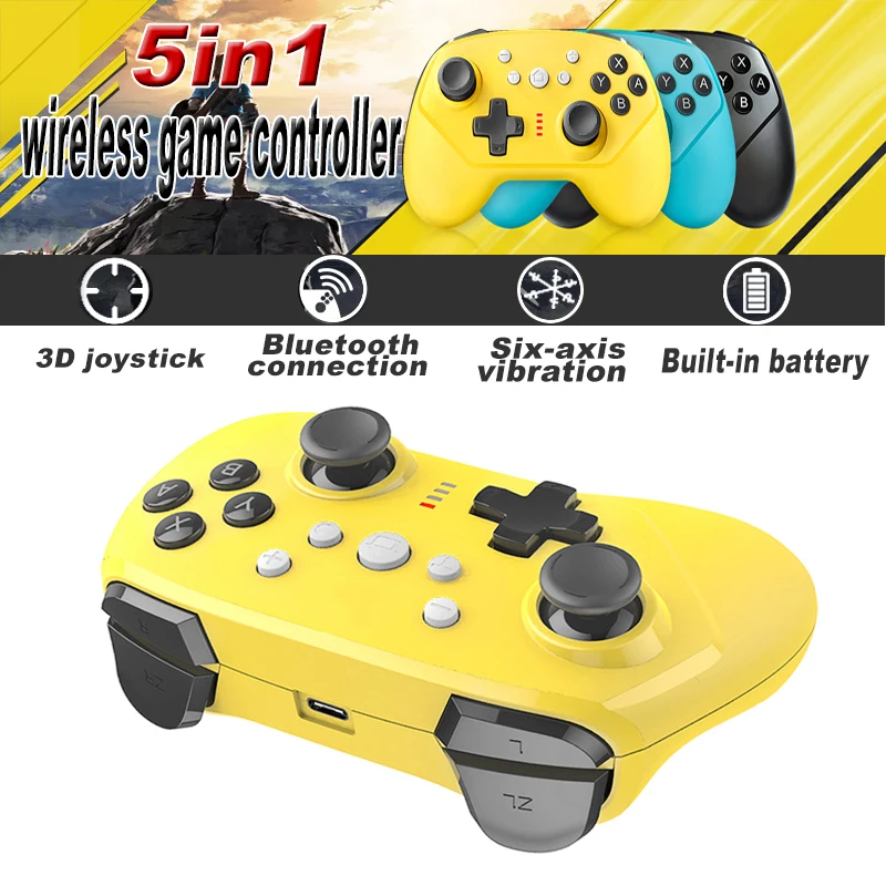 Контроллер Nintendo Switch Pro, Bluetooth-совместимые беспроводные геймпады с осью и вибрацией, джойстик Mando Pro Switch Lite