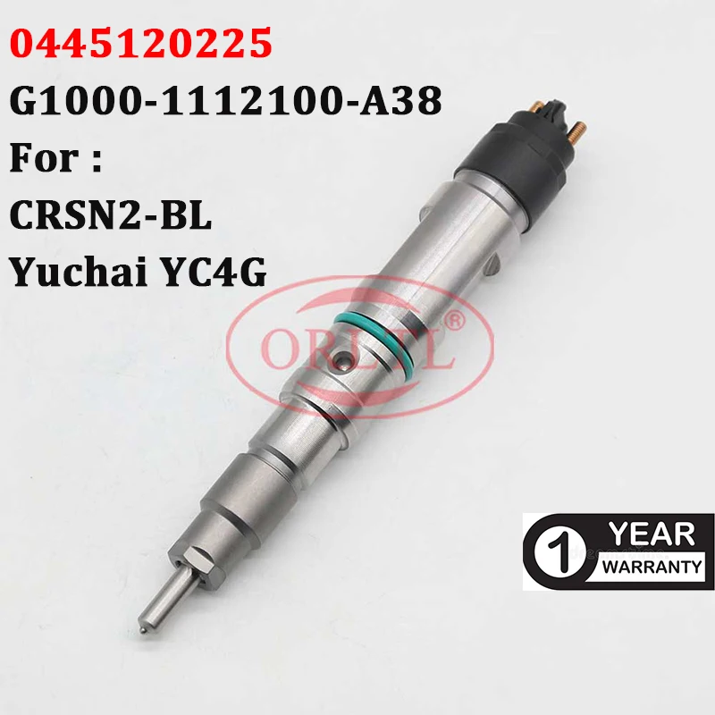 

0445120225 Common Rail Diesel Injector 0 445 120 225 Fuel Sprayer 0445 120 225 For CRSN2-BL Yuchai YC4G G1000-1112100-A38