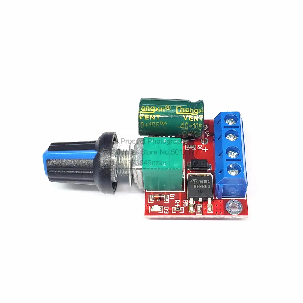 PWM DC Motor Speed Controller Module 4.5V-35V 5A 90W Mini DC-DC Speed Regulator Control Adjust Board Switch for LED Dimming